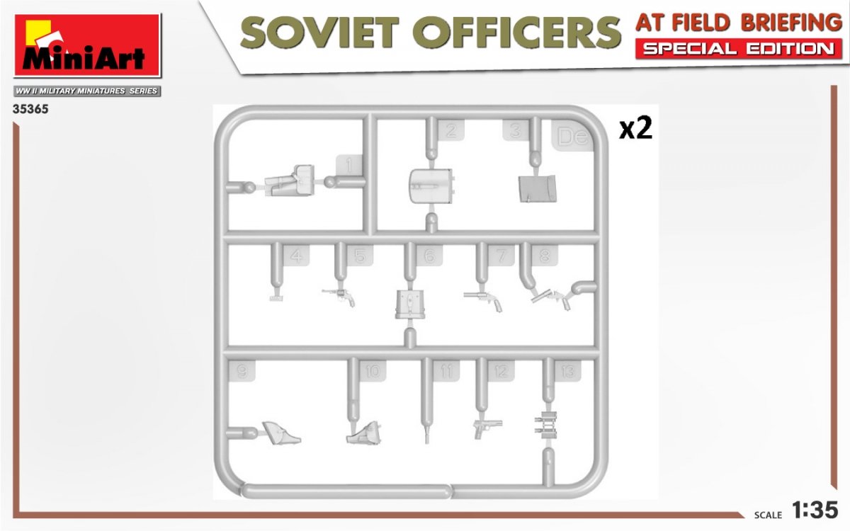 MiniArt 35365 SOVIET OFFICERS AT FIELD BRIEFING. SPECIAL EDITION 1/35 – image 6