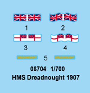 Trumpeter 06704 HMS DeadNought 1907 1/700 – zdjęcie 3
