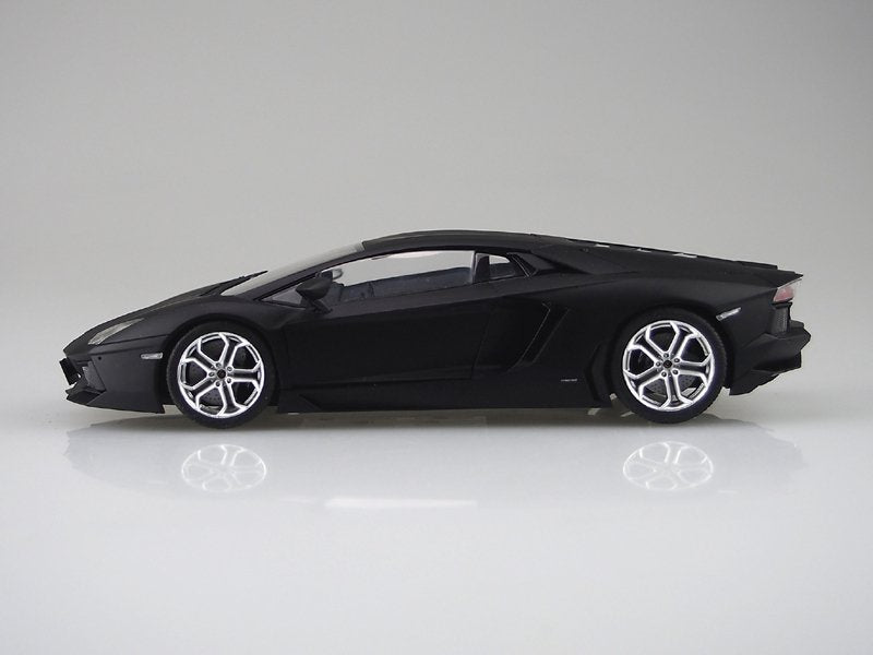 Aoshima 02738 Lamborghini Aventador LP700-4 Matte Black 1/24 – zdjęcie 4