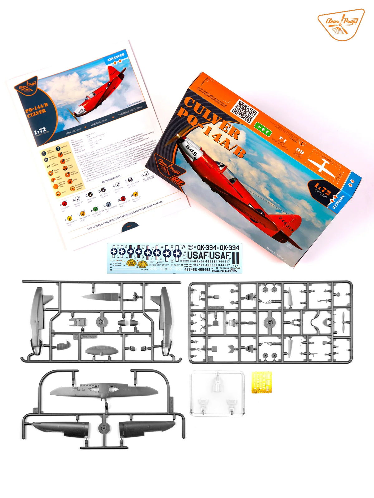 Clear Prop! CP72036 Culver PQ-14 A/B 1/72 – obrázek 3