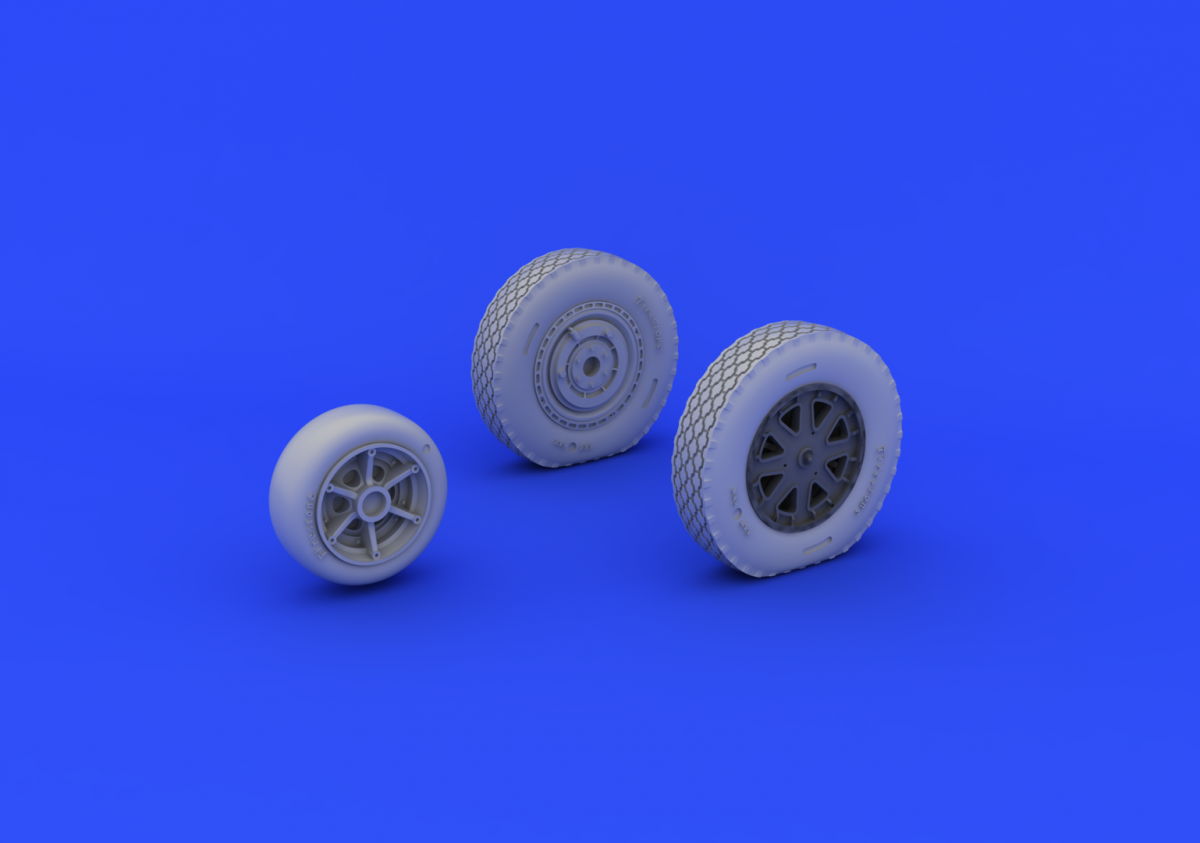 Eduard 632073 P-39 wheels late KITTY HAWK 1/32 – zdjęcie 3