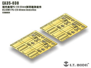 E.T. Model EA35-038 US ARMY PA-120 40mm Ammo Box 1/35 – zdjęcie 4