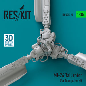 RESKIT RSU35-0021 Mi-24 tail rotor for Trumpeter kit (3D printed) 1/35 – zdjęcie 2