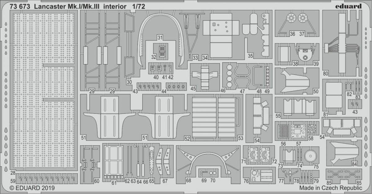 Eduard 73673 Lancaster Mk. I/Mk. III interior REVELL 1/72 – image 2