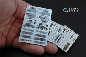 Quinta Studio QD48181 Su-27UB 3D-Printed colored Interior on decal paper (for KittyHawk kit) 1/48 – image 4
