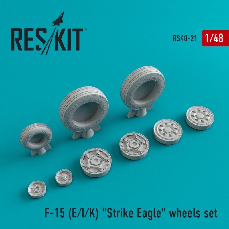 RESKIT RS48-0021 F-15 (E/I/K) "Strike Eagle" resin wheels 1/48