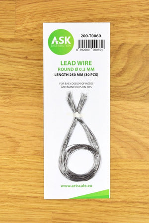 ASK T0060 Lead Wire - Round Ø 0.3 mm x 250 mm (30 pcs)