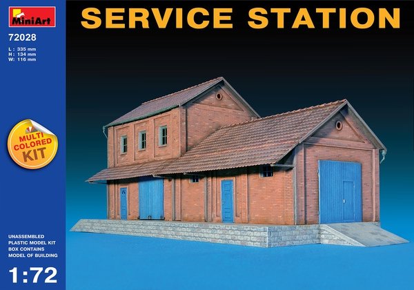 MiniArt 72028 SERVICE STATION 1/72