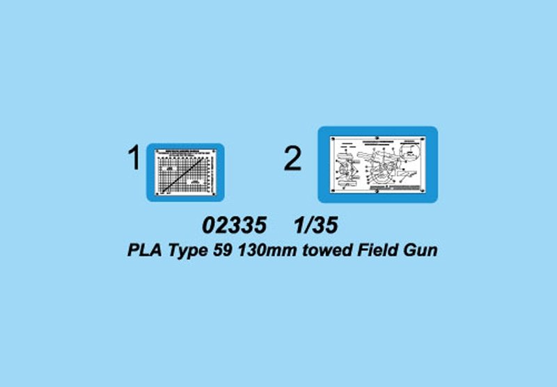 Trumpeter 02335 PLA type 59 130mm towed Field gun 1/35 – zdjęcie 2