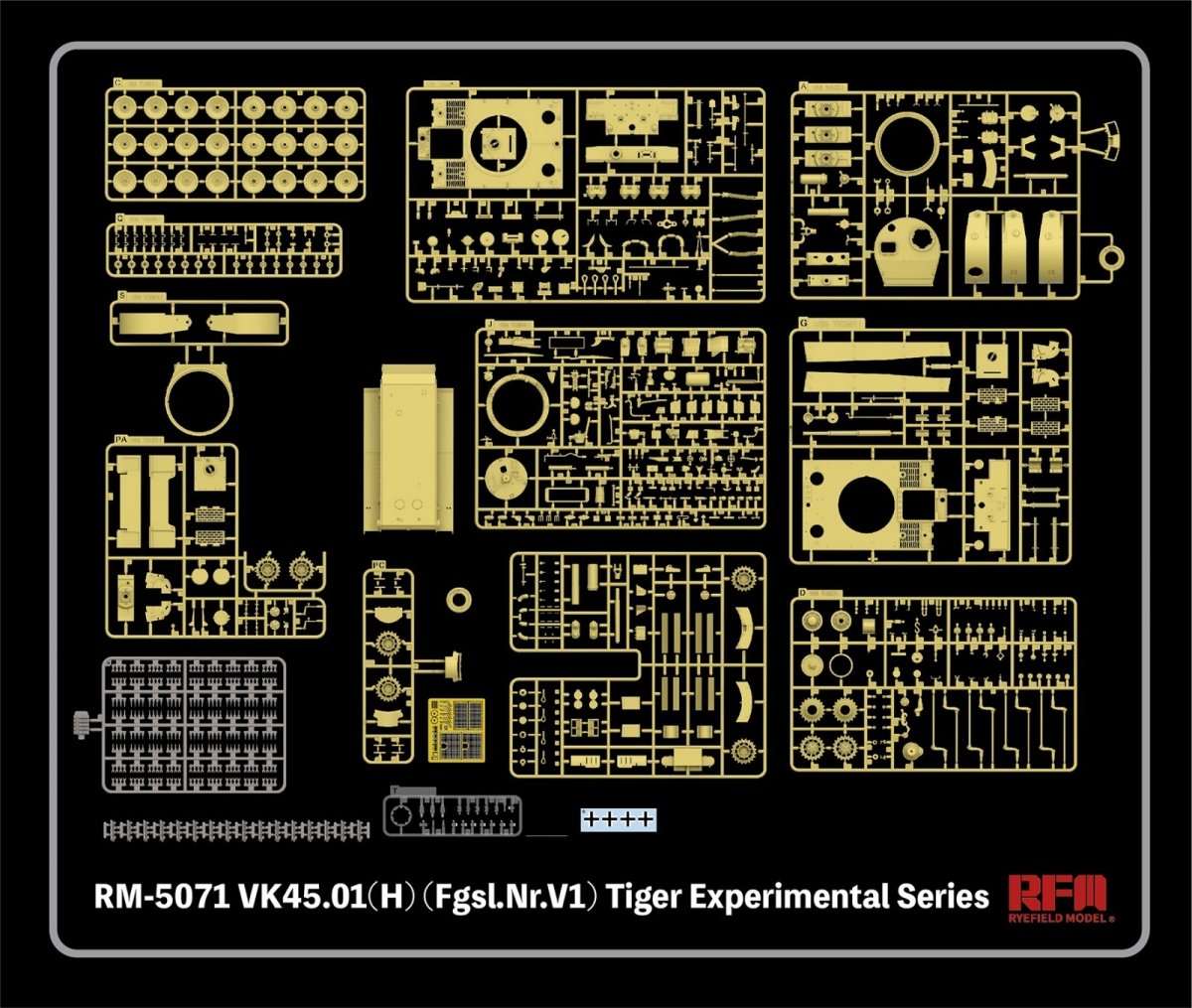 Rye Field Model 5071 VK45.01(H) (Fgsl.Nr.V1) Tiger Experimental Series 1/35 – zdjęcie 4