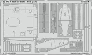 Eduard 32470 F-100C air brake TRUMPETER 1/32 – image 2
