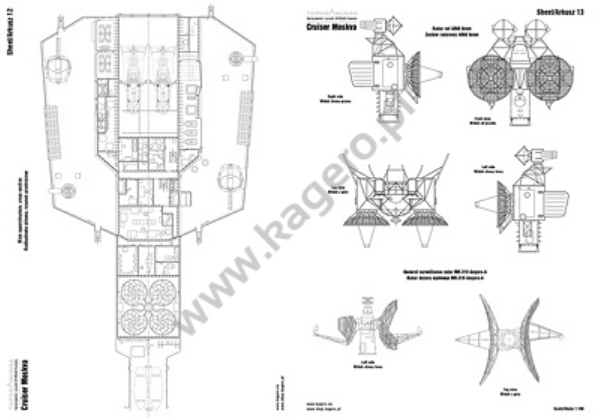 Kagero 7055 The Cruiser Moskva EN/PL – Bild 4