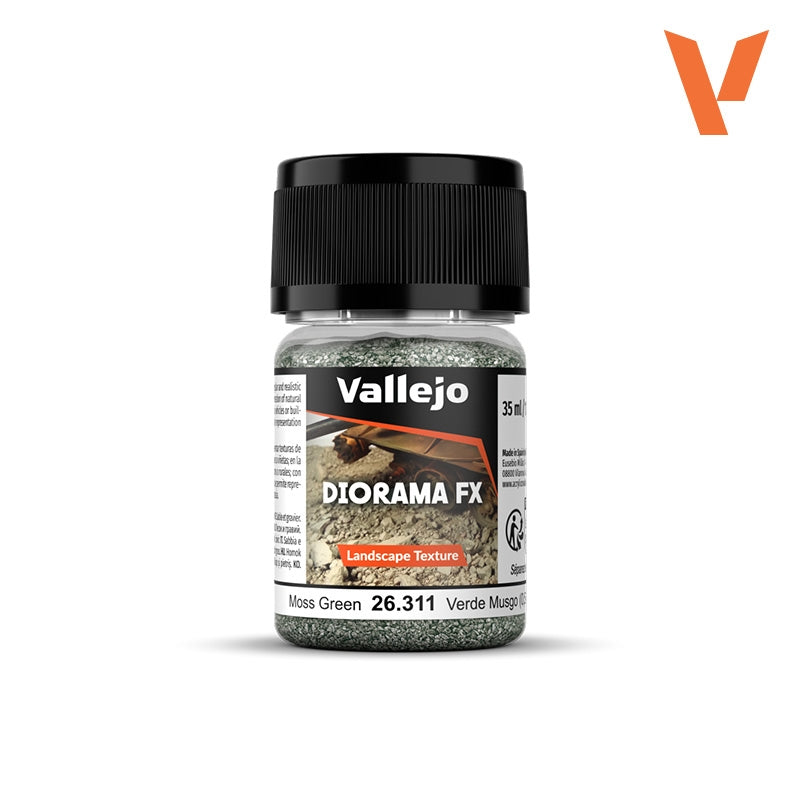 Vallejo 26311 Moss Green 0.5-2 mm - Diorama FX Landscape Texture 30ml