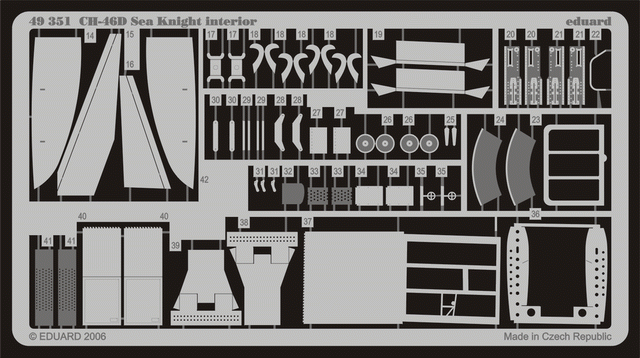 Eduard 49351 CH-46D interior ACADEMY 1/48 – zdjęcie 2