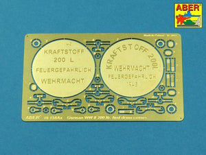 Aber 16158A German WW II 20L Jerry Can closings &amp;amp; 200L fuel drum covers (choice A) 1/16 – zdjęcie 2