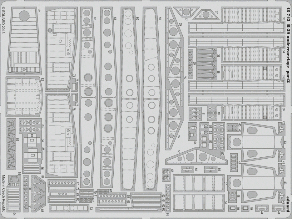 Eduard 48743 B-29 undercarriage 1/48 Revell – image 2