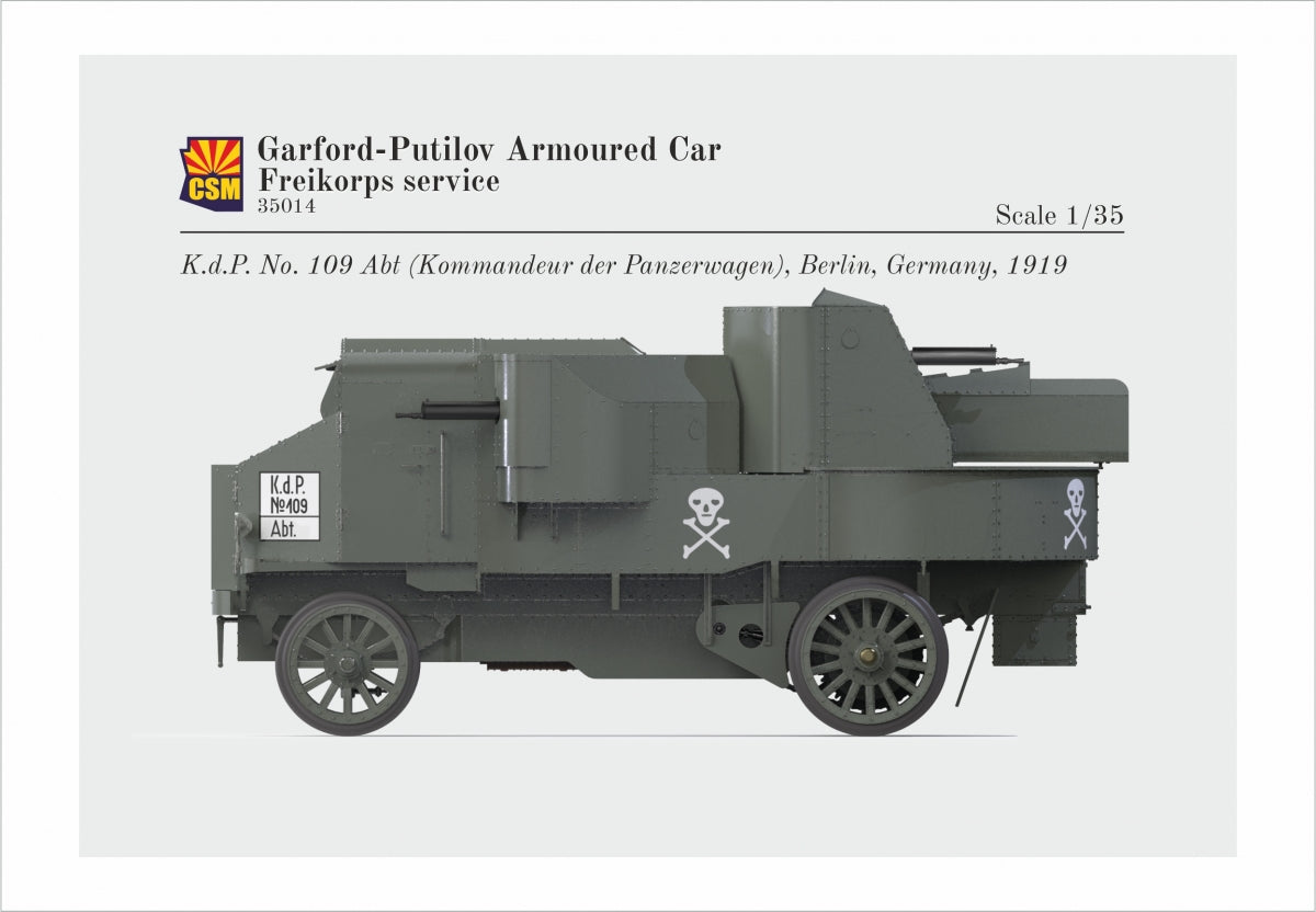 Copper State Models 35014 Garford-Putilov Armoured Car, Freikorps Service 1/35 – immagine 4