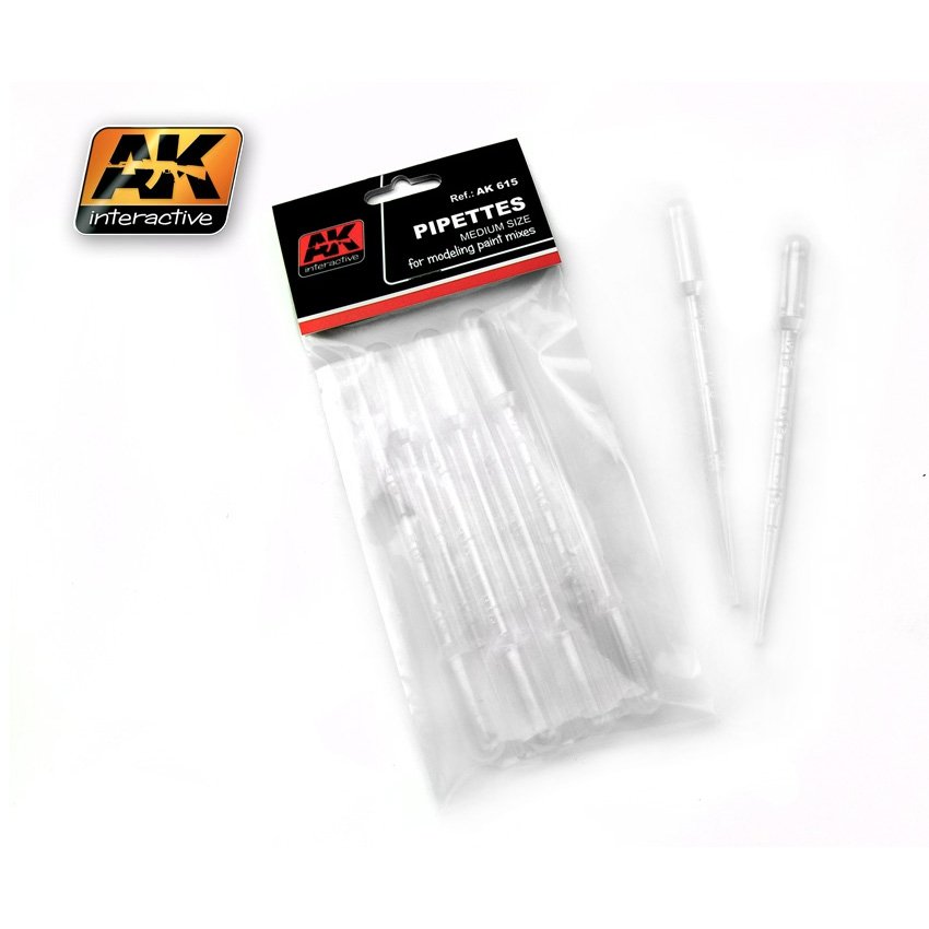 AK Interactive AK615 Medium Pipettes 7 units 7szt