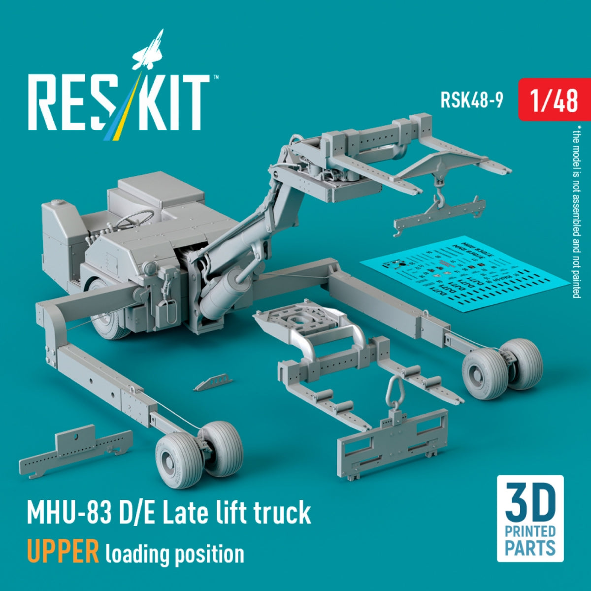 RESKIT RSK48-0009 MHU-83 D/E Late lift truck UPPER loading position (3D Printed model kit) 1/48 – zdjęcie 2