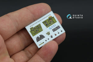 Quinta Studio QD+72054 P-40E Warhawk 3D-Printed &amp;amp; coloured Interior on decal paper (Academy/Modelist) (with 3D-printed resin parts) 1/72 – zdjęcie 3