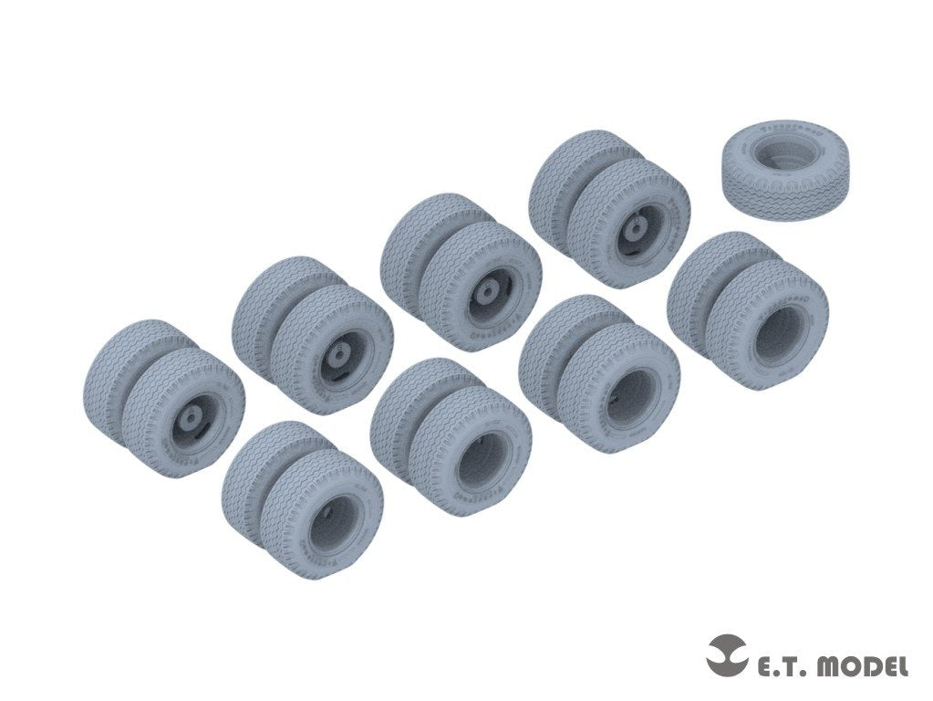 E.T. Model P35-119 US M747 Heavy Equipment Semi-Trailer Sagged wheels For Meng Kit 1/35 – zdjęcie 3
