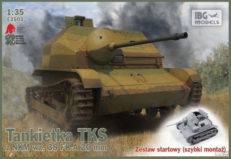 IBG E3503 TKS tankette avec NKM wz.38 FK-A 20mm (1/35)