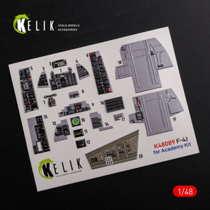 KELIK K48089 F-4J &amp;quot;Phantom II&amp;quot; interior 3D decals for Academy kit 1/48 – zdjęcie 2