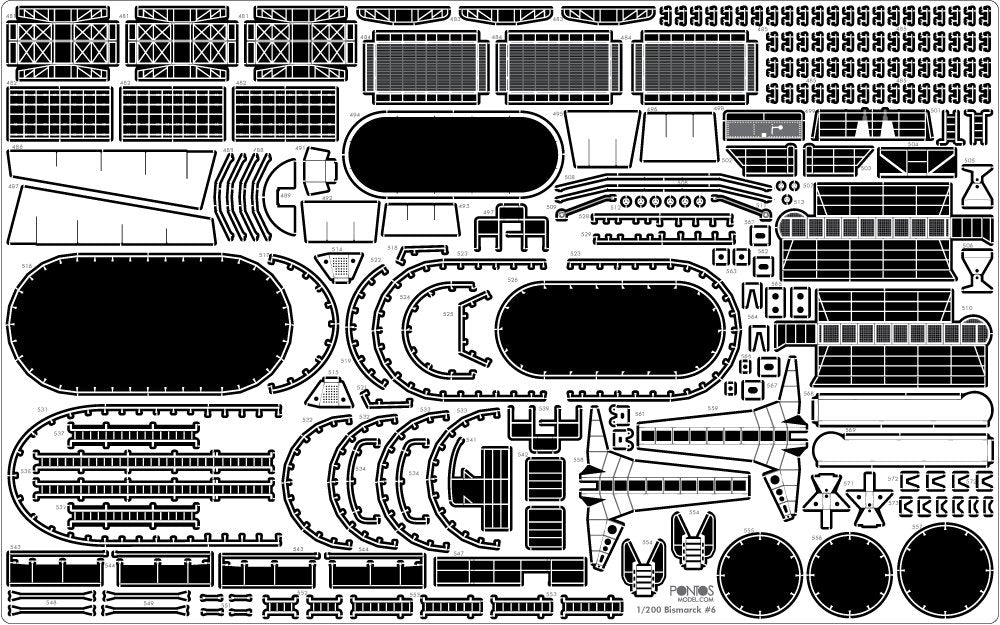 Pontos 22001F2 BISMARCK 1941 Detail Up Set Basic Ver.2 1/200 – zdjęcie 10