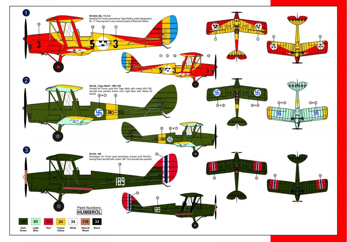 AZmodel 7409 De Havilland D82A Tiger Moth Over North Europe 1/72 – zdjęcie 2