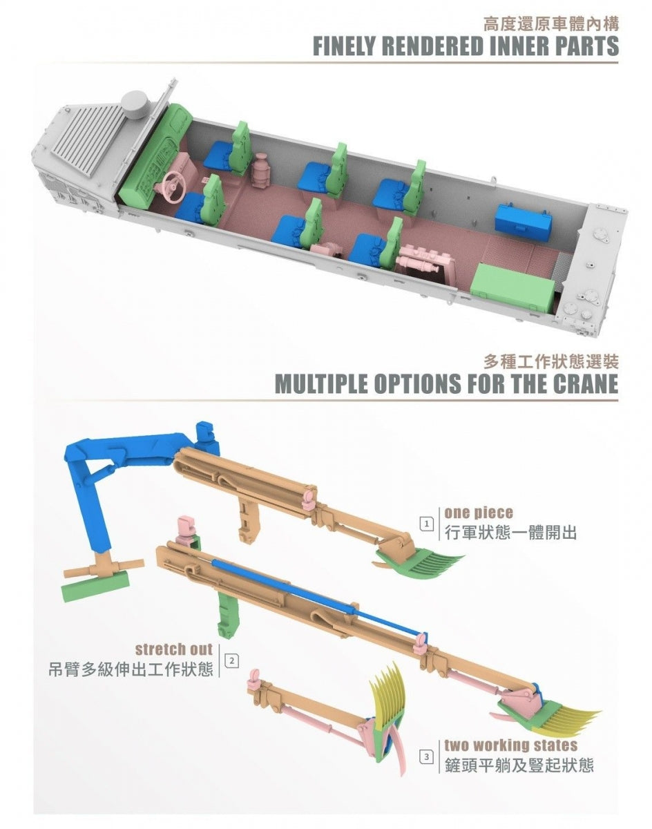 T-Model TK7360 US Buffalo 6x6 MPCV A1 - Mine Protected Clearance Vehicle 1/72 – zdjęcie 9