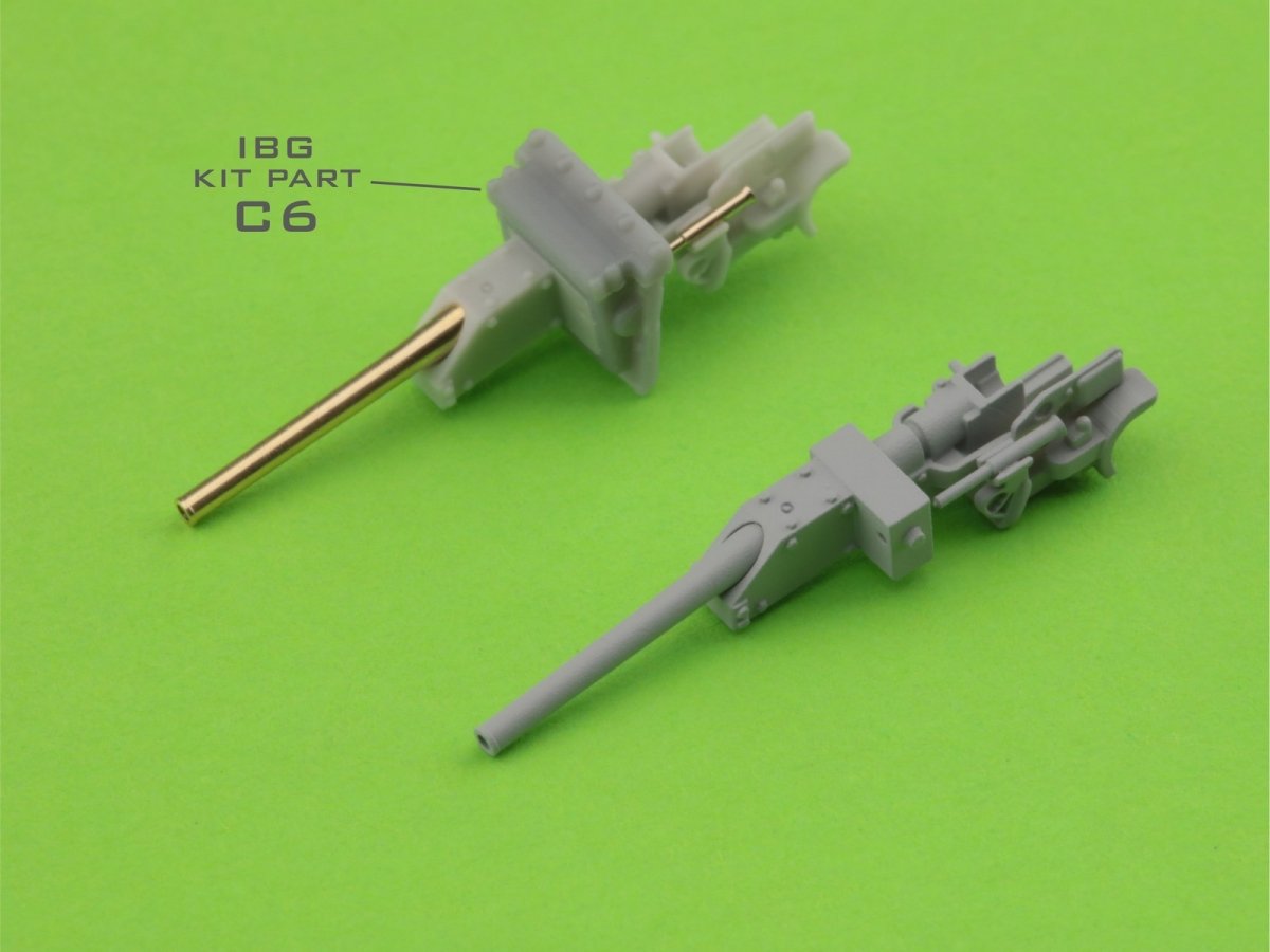 Master GM-72-015 Type 95 Ha-Go - 37 mm Type 94 gun barrel with resin mount (for IBG model) 1/72 – image 3