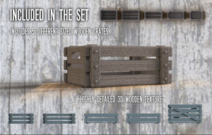RT-Diorama 35654 3D Resin Print: Wooden Crates 1/35 – immagine 2