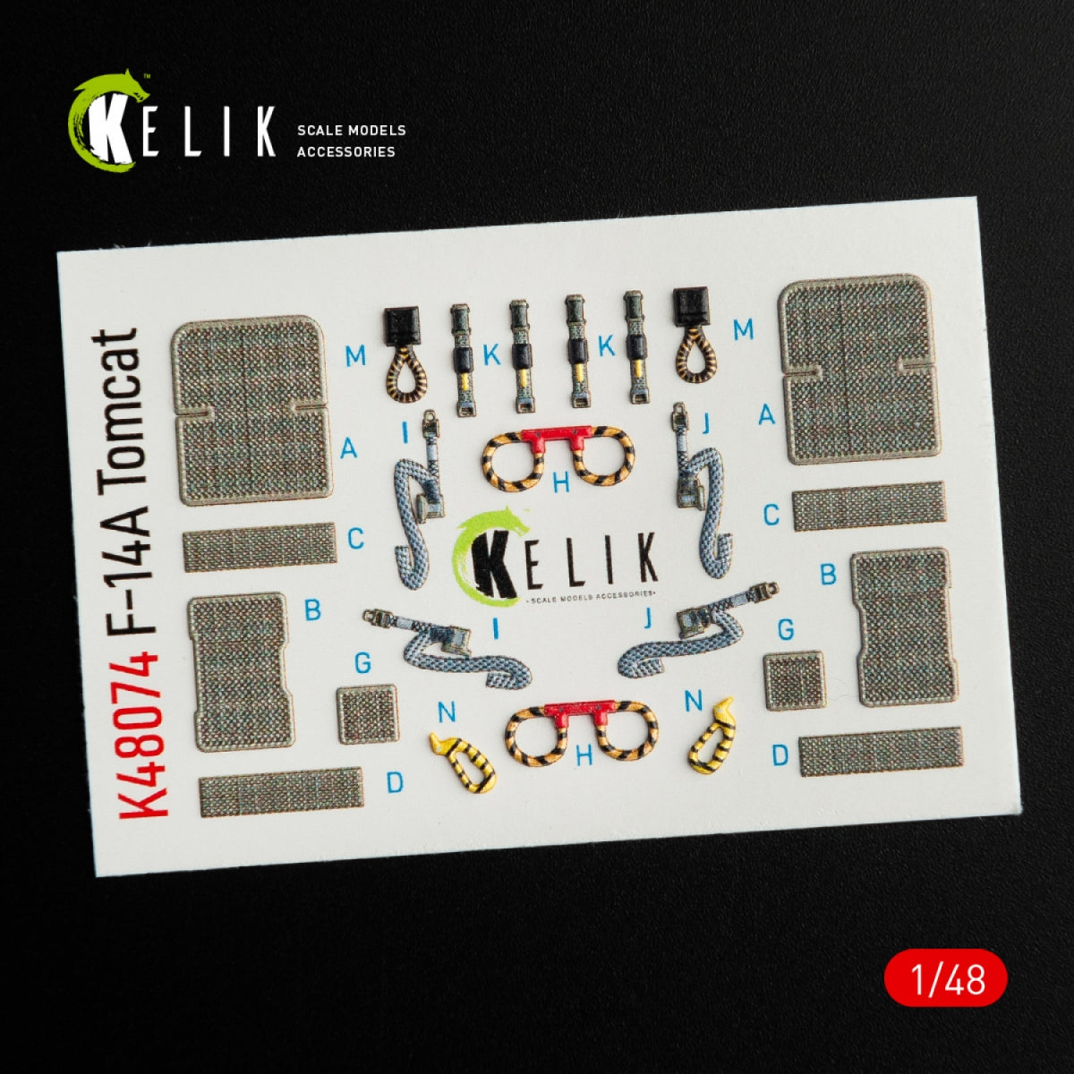 KELIK K48074 F-14A TOMCAT INTERIOR 3D DECALS FOR ITALERI KIT 1/48 – zdjęcie 3