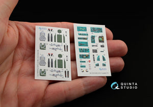 Quinta Studio QD72015 MiG-31DZ 3D-Printed &amp;amp; coloured Interior on decal paper (for Trumpeter kit) 1/72 – zdjęcie 4