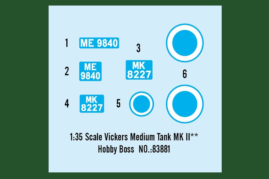 Hobby Boss 83881 Vickers Medium Tank MK II** 1/35 – zdjęcie 3