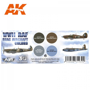 AK Interactive AK11727 WWII RAF SEAC AIRCRAFT COLORS 4x17 ml – image 2