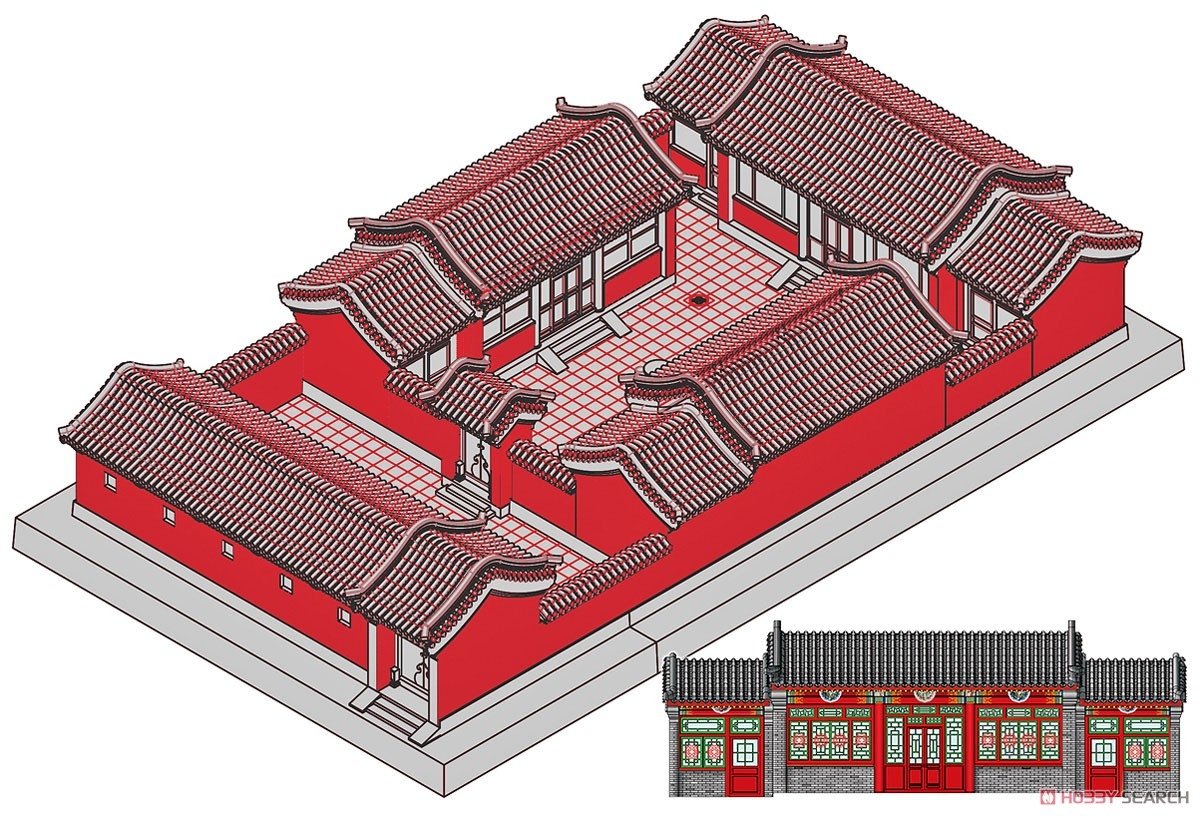 Trumpeter 09001 Beijing Siheyuan (Courtyard House) 1/100 – zdjęcie 2