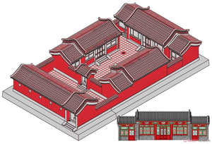 Trumpeter 09001 Beijing Siheyuan (Courtyard House) 1/100 – zdjęcie 2