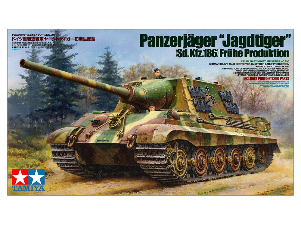 Tamiya 35295 German Heavy Tank Destroyer Jagdtiger Early Production 1/35 – zdjęcie 2