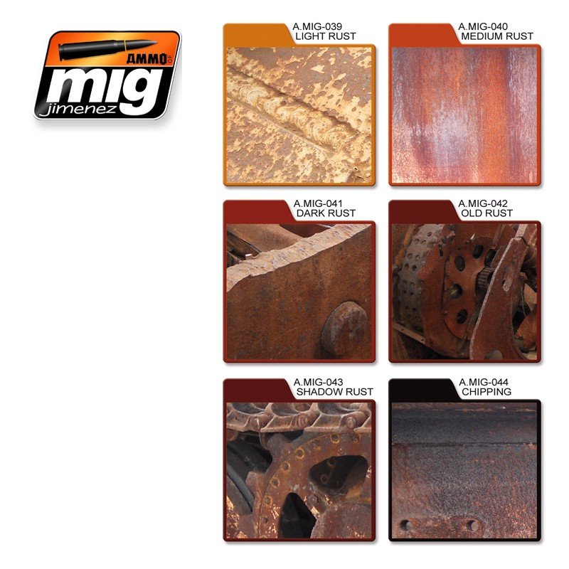 AMMO of Mig Jimenez 7106 RUST EFFECTS COLORS – image 2