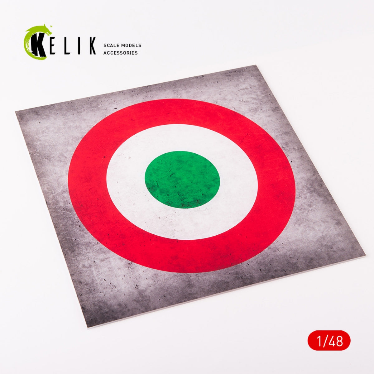KELIK KS48026 Italy Roundel - Acrylic 3 mm (240 x 240 mm) (190g) 1/48