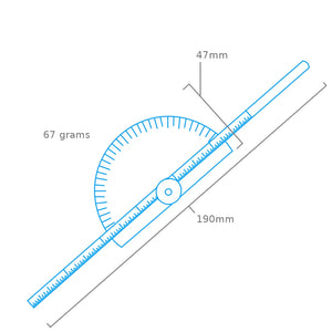 Modelcraft PGA6502 Depth Gauge with Protractor – immagine 2