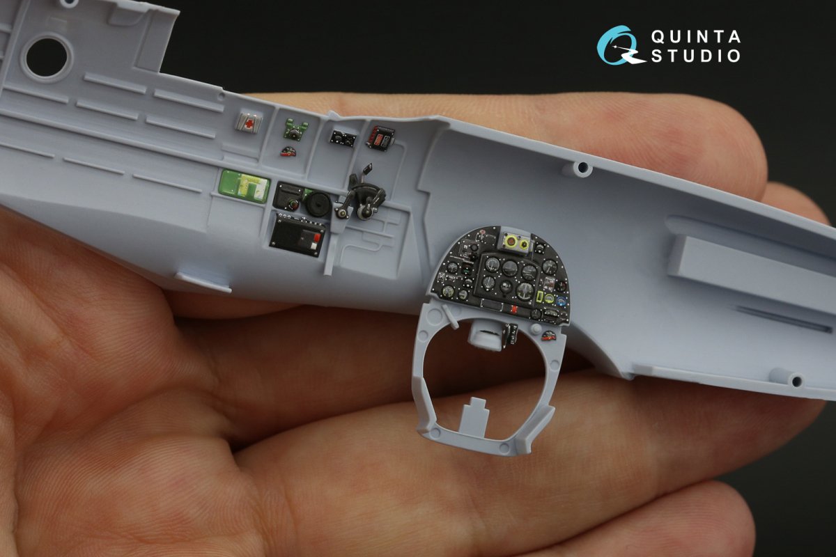 Quinta Studio QD48144 Spitfire PR.XIX 3D-Printed &amp;amp; coloured Interior on decal paper (Airfix) 1/48 – zdjęcie 8