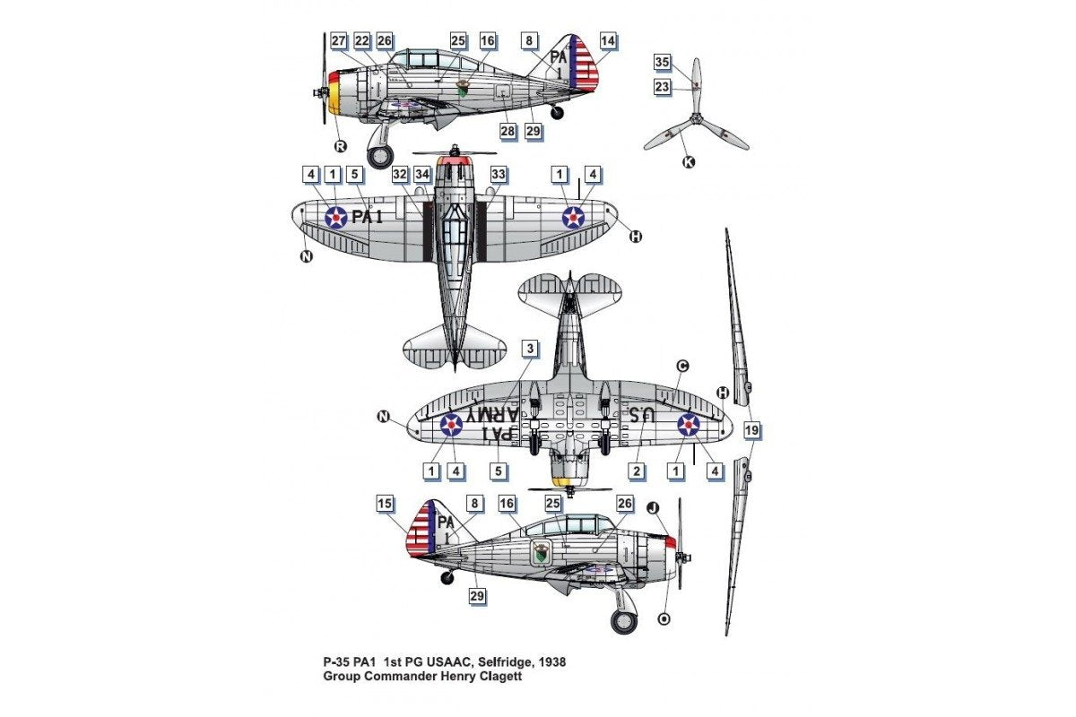 Dora Wings 48012 Seversky P-35 1/48 – zdjęcie 7