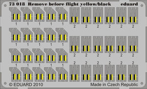 Eduard 73018 Remove Before Flight - yellow/black 1/72