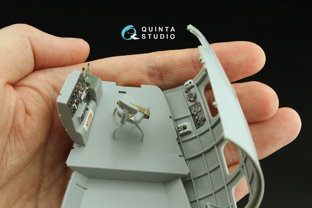 Quinta Studio QD32236 Boeing B-17E/F Navigator, bombardier, waist and tail gunners compartments. 3D-Printed coloured Interior (HK models) 1/32 – zdjęcie 9