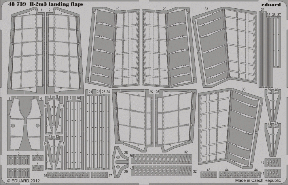 Volets d'atterrissage Eduard 48739 Il-2m3 1/48 Tamiya