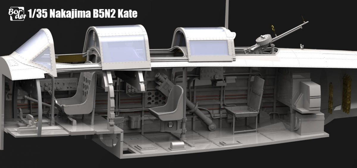 Border Model BF-005 Nakajima B5N2 Type 97 Carrier Attack Bomber &amp;quot;Kate&amp;quot; w/ Full interior 1/35 – zdjęcie 13