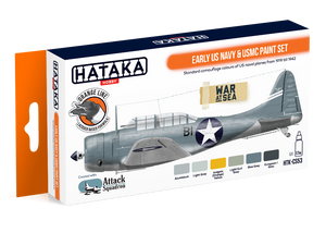 Hataka HTK-CS53 Early US Navy &amp;amp; USMC paint set 6x17ml