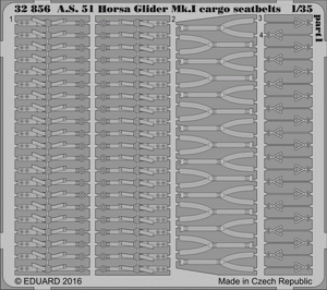 Eduard 32856 AS 51 Horsa Glider Mk. And cargo seatbelts 1/35 BRONCO – image 2
